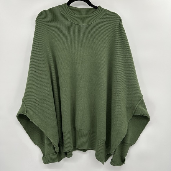 Free People Sweaters - Free People Easy Street Tunic Sweater Sz M Boho Oversize Slouchy Ribbed Knit